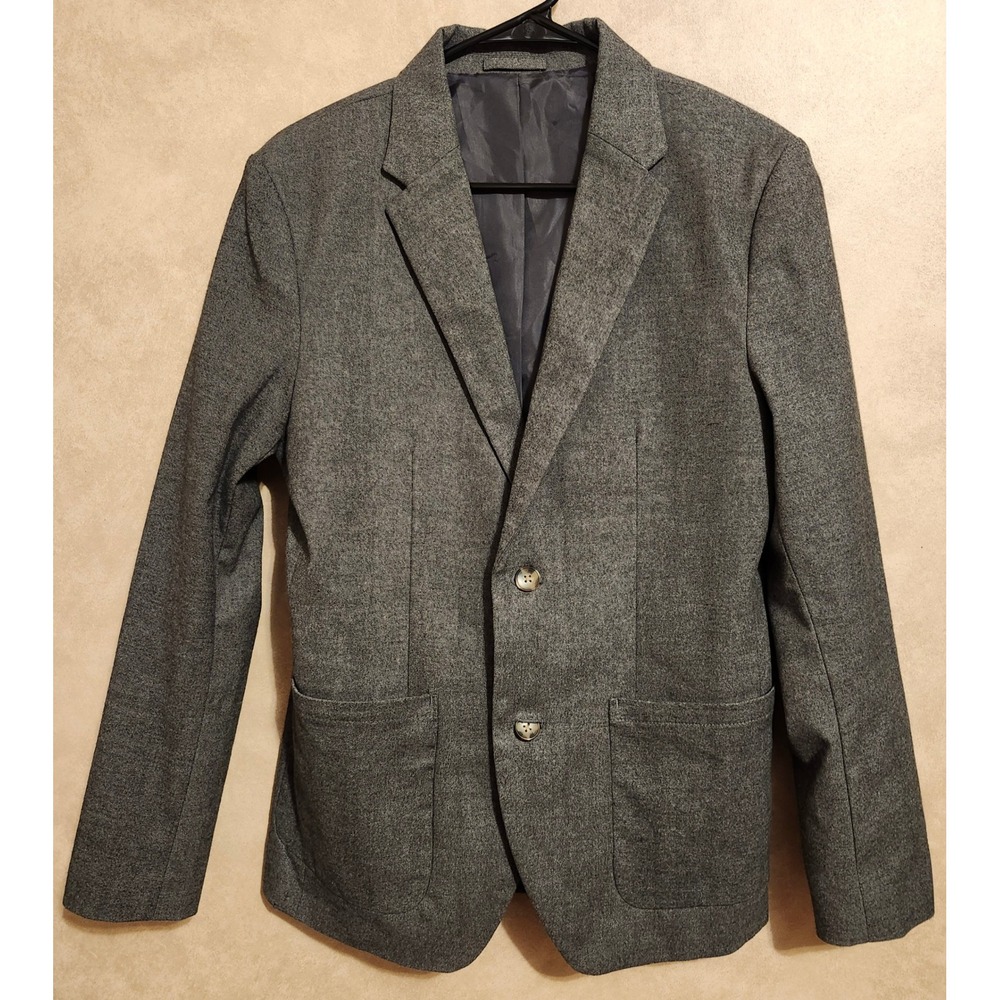 Old Navy Mens Small Gray Textured Blazer Sport Coat Two Button Jacket